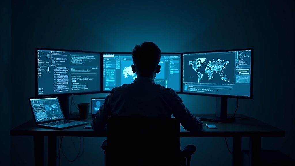 AI adoption data dashboard with engineering team in background